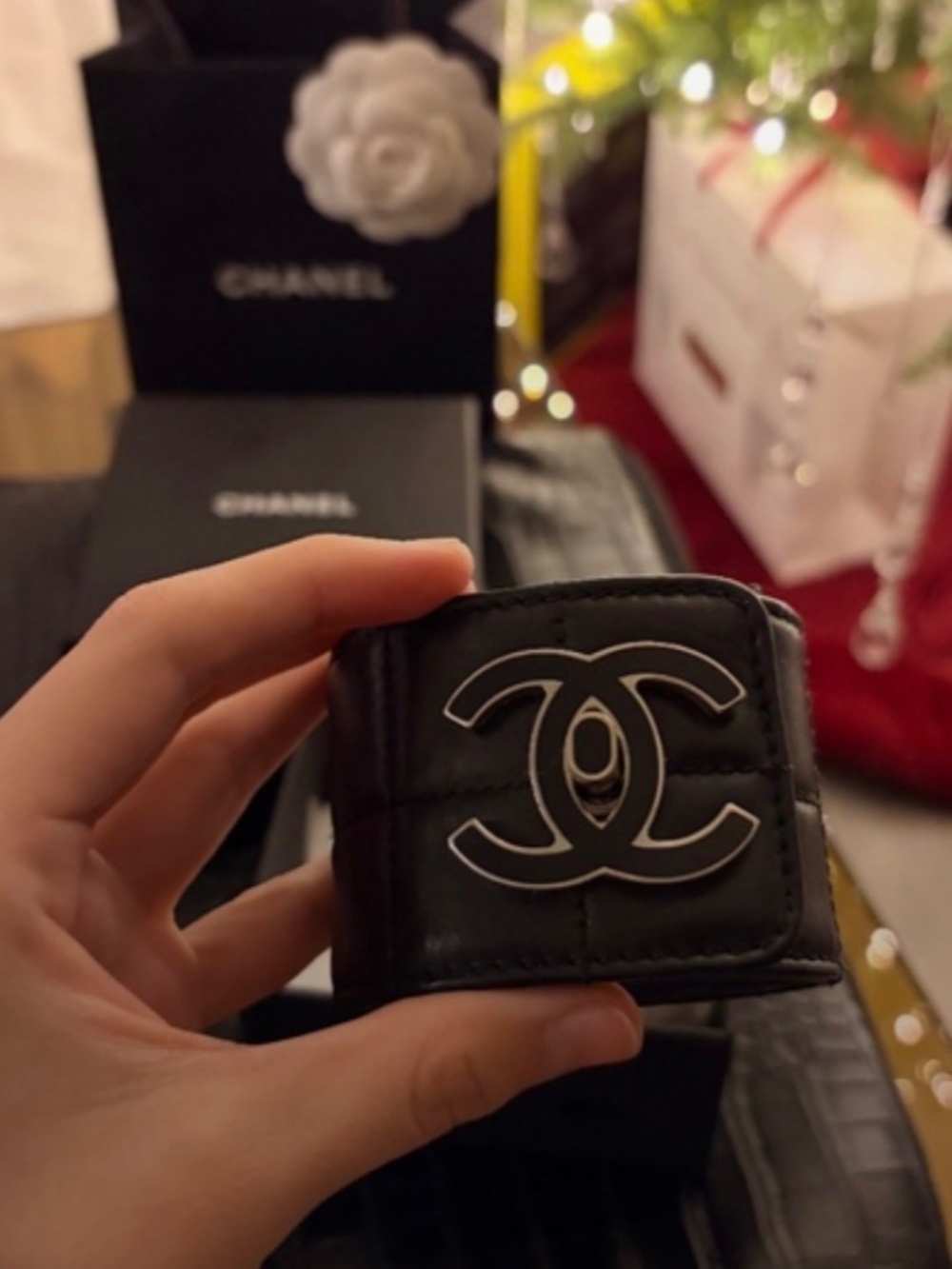 Authentic Vintage Chanel Leather cuff
